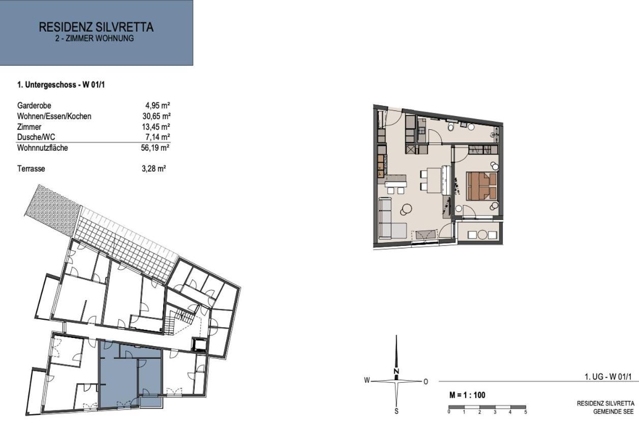 Exklusiv und elegantes Apartment in der Residenz Silvretta See Eksteriør bilde